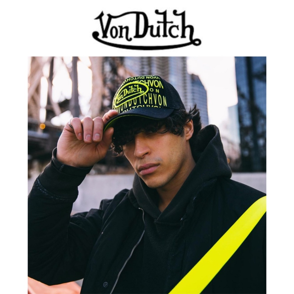 Von Dutch Broken Logo Monogram Trucker
